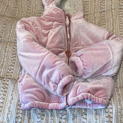 Pink Color Girls Jacket Size 3 Great For Winter 