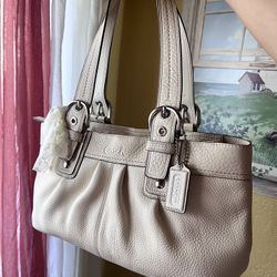 Vintage Leather Coach Tote Bag