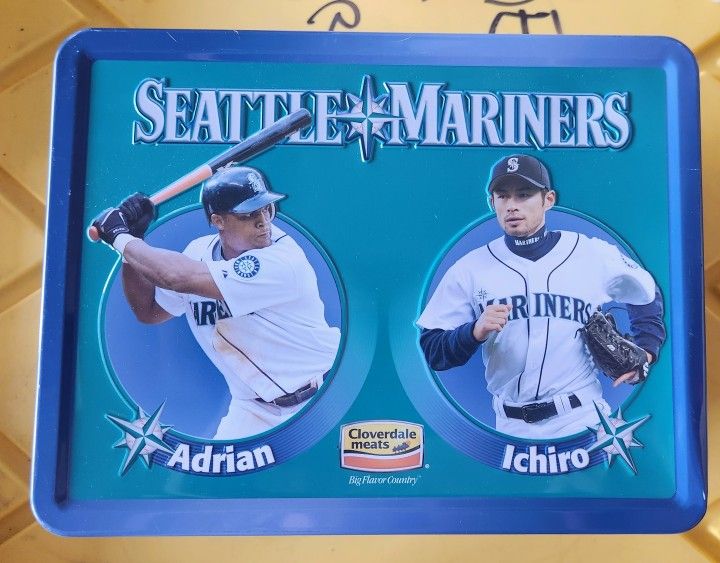 Seattle Mariners Metal Lunchbox 2007 Cloverdale Meats