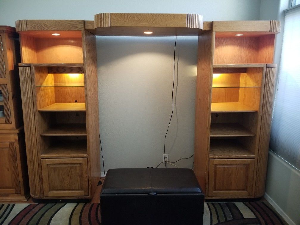 Oak Entertainment Center