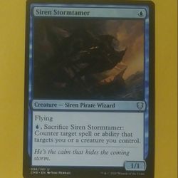 2020 MTG Siren Stormtamer #96 Creature Siren Pirate Wizard Flying CMR Commander Josh Hernatz Magic The Gathering Card Game Wizards Of The Coast Collec