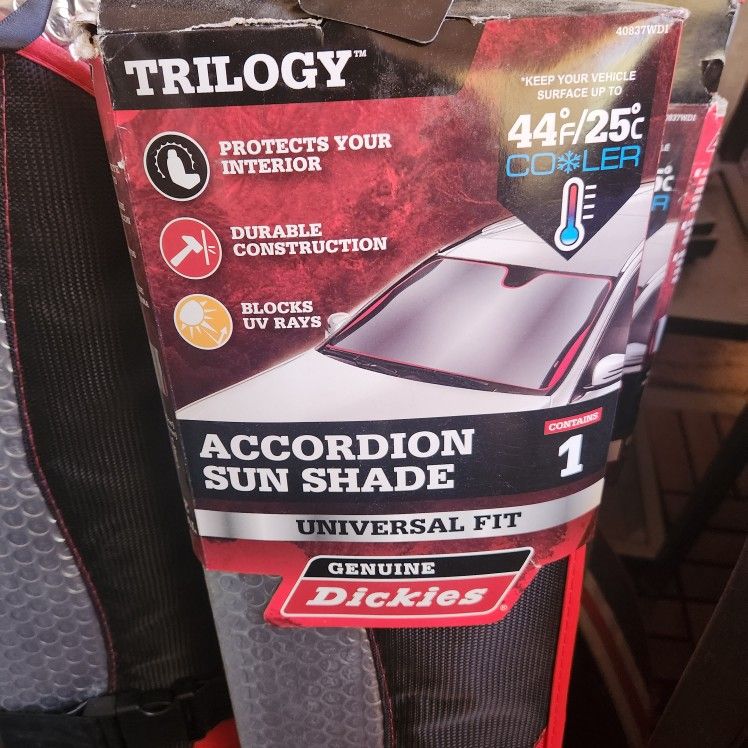Car Sun Shade Windshield Dickies Accordion Universal Fit 63" Blocks UV Rays