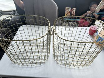 Golden Wire Baskets
