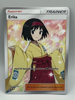 Non TCG Pokemon Erika Trainer Fan Art Card
