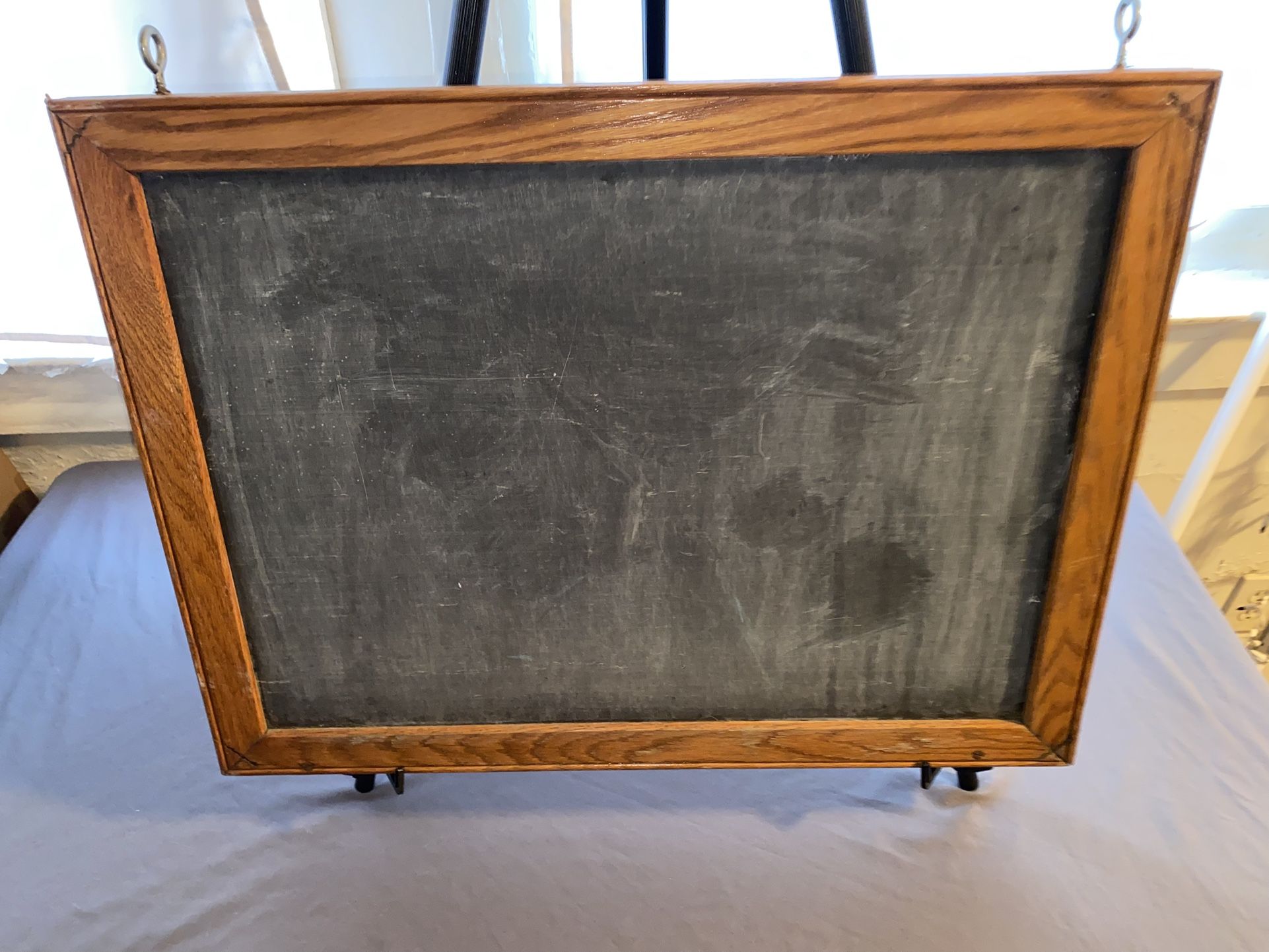 antique slate chalkboard 24 x 18 chalk ledge