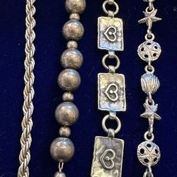 STERLING SILVER BRACELETS 