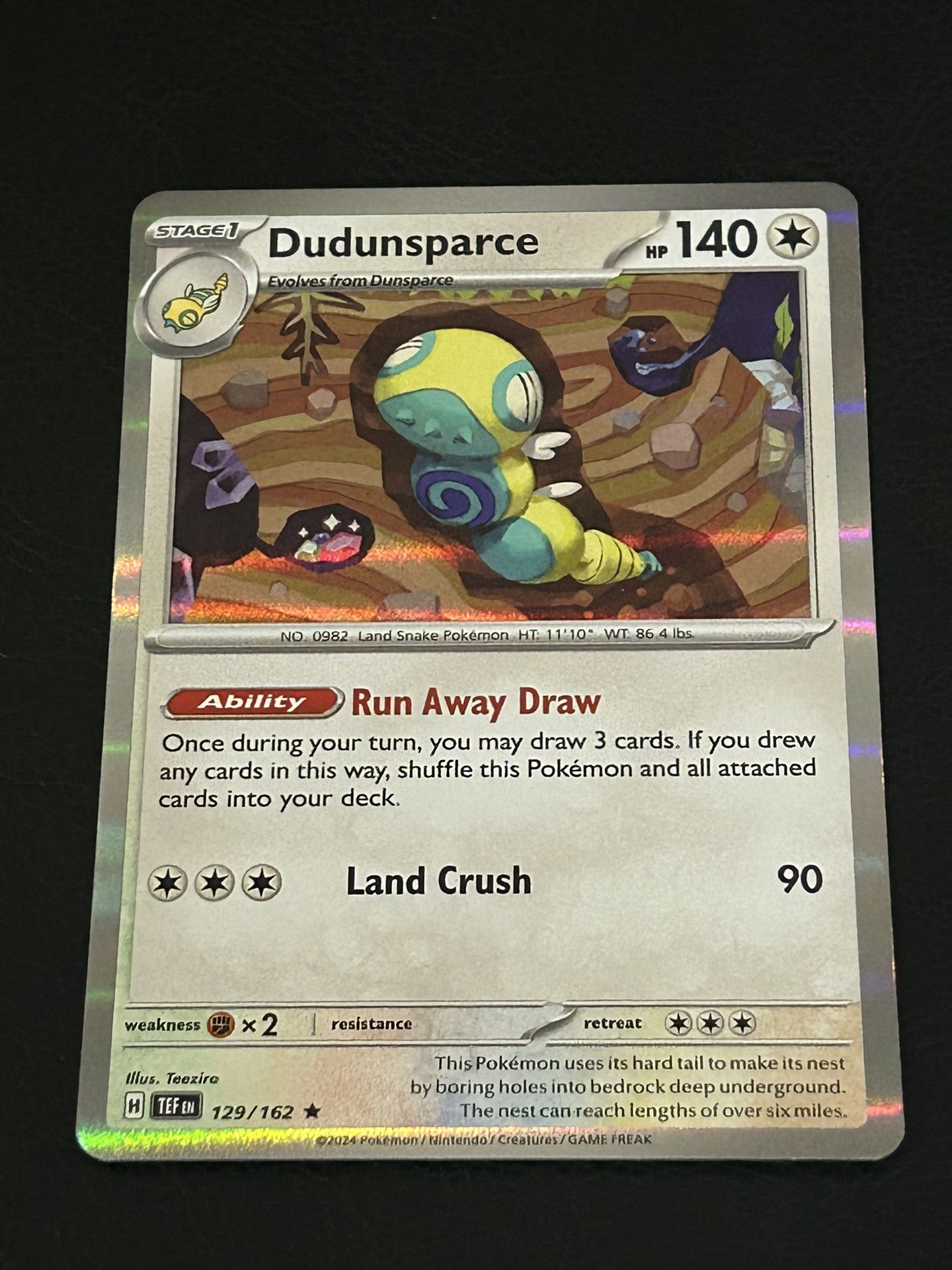 POKEMON DUDUNSPARCE HOLLOW 129/162