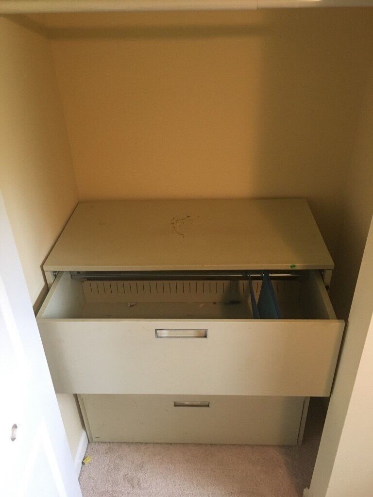 Office style metal file cabinet