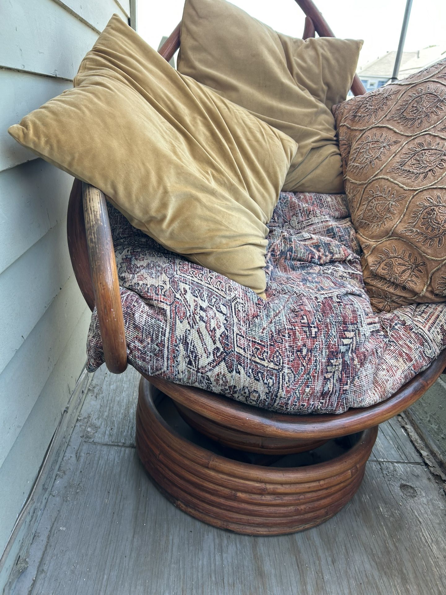 BOHO Wooden Rocking Chair