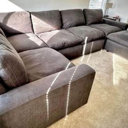 BRAND NEW GREY MODULAR CLOUD SECTIONAL 