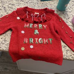 Christmas sweater - Toddler 5T Merry & bright Christmas sweater 