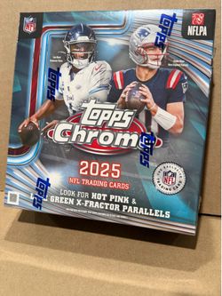 2025 Topps Chrome Football Mega Box Factory Sealed & Brand New!