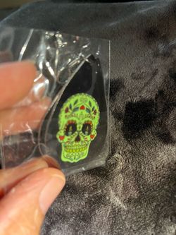 NEW HALLOWEEN Skull Faux Leather Tear Drop Earrings at $5 a Pair