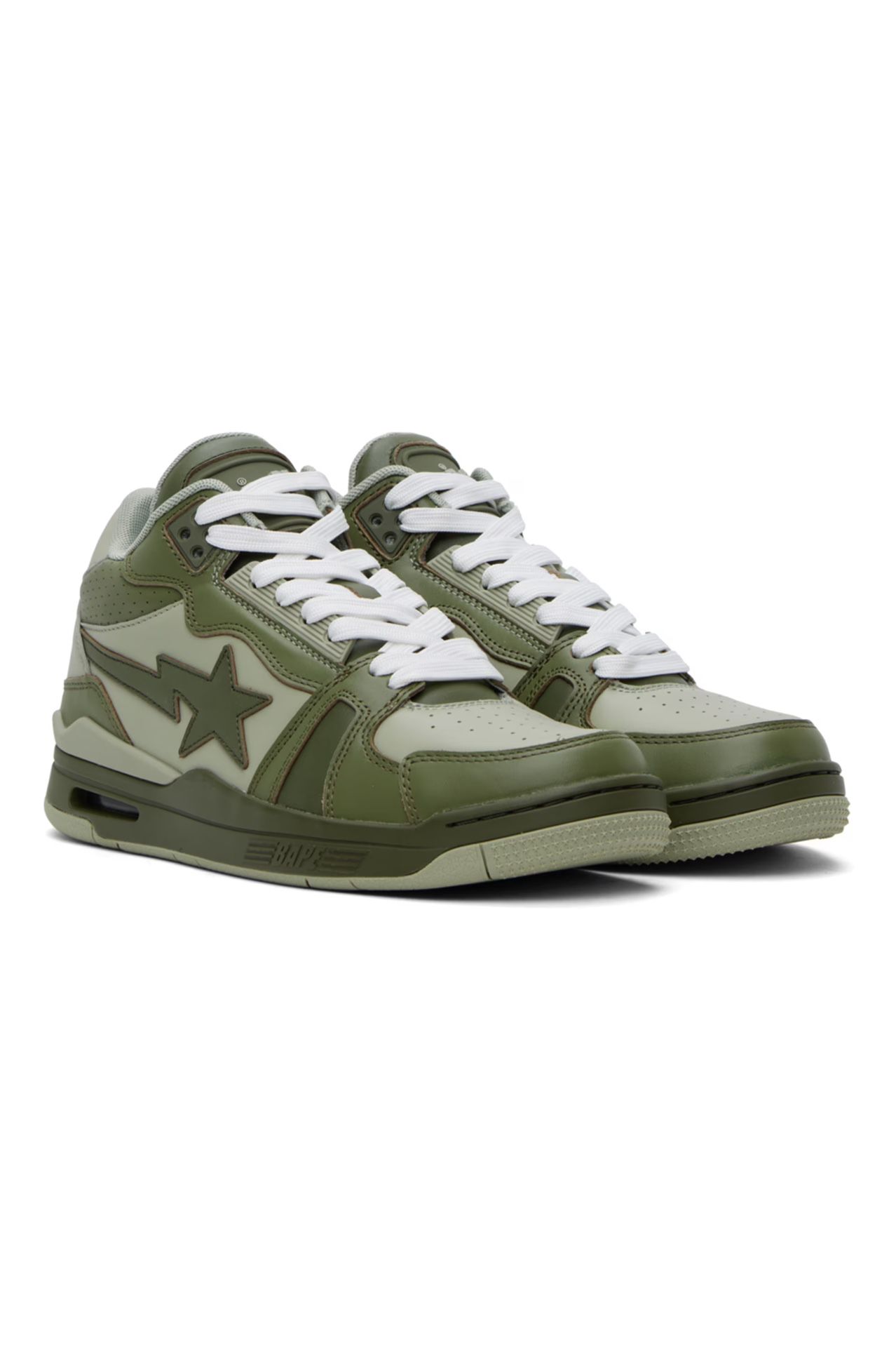 Bape Green Sta M1 Sneakers Size 9.5 