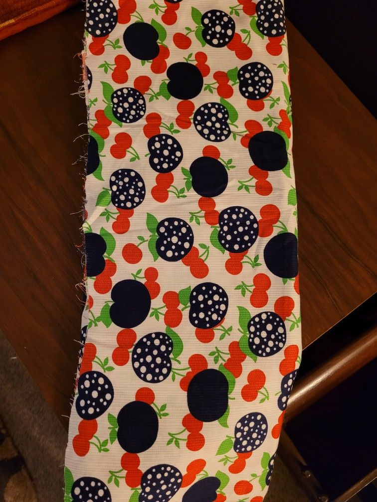 Vintage Apple & Cherry Fabric 