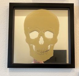 Gold Skull Mirror