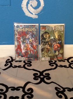 Two Marvel Comics. (In humans #1, and Spider Island #1