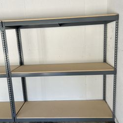 Boltless Shelving 72 in W x 24 in D Industrial Racks Commercial Storage Systems New! Delivery Available 