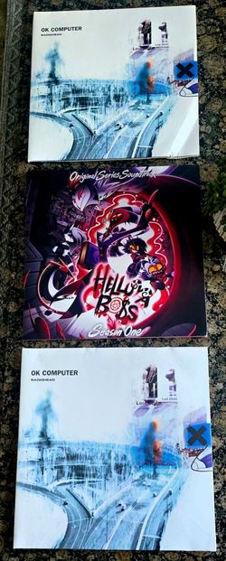 NEW .2 OK COMPUTER RADIOHEAD albumS. 1 New HELLUVA BOSS ORIGINAL SERIES SOUND TRACK ALBUM SEASON ONE.