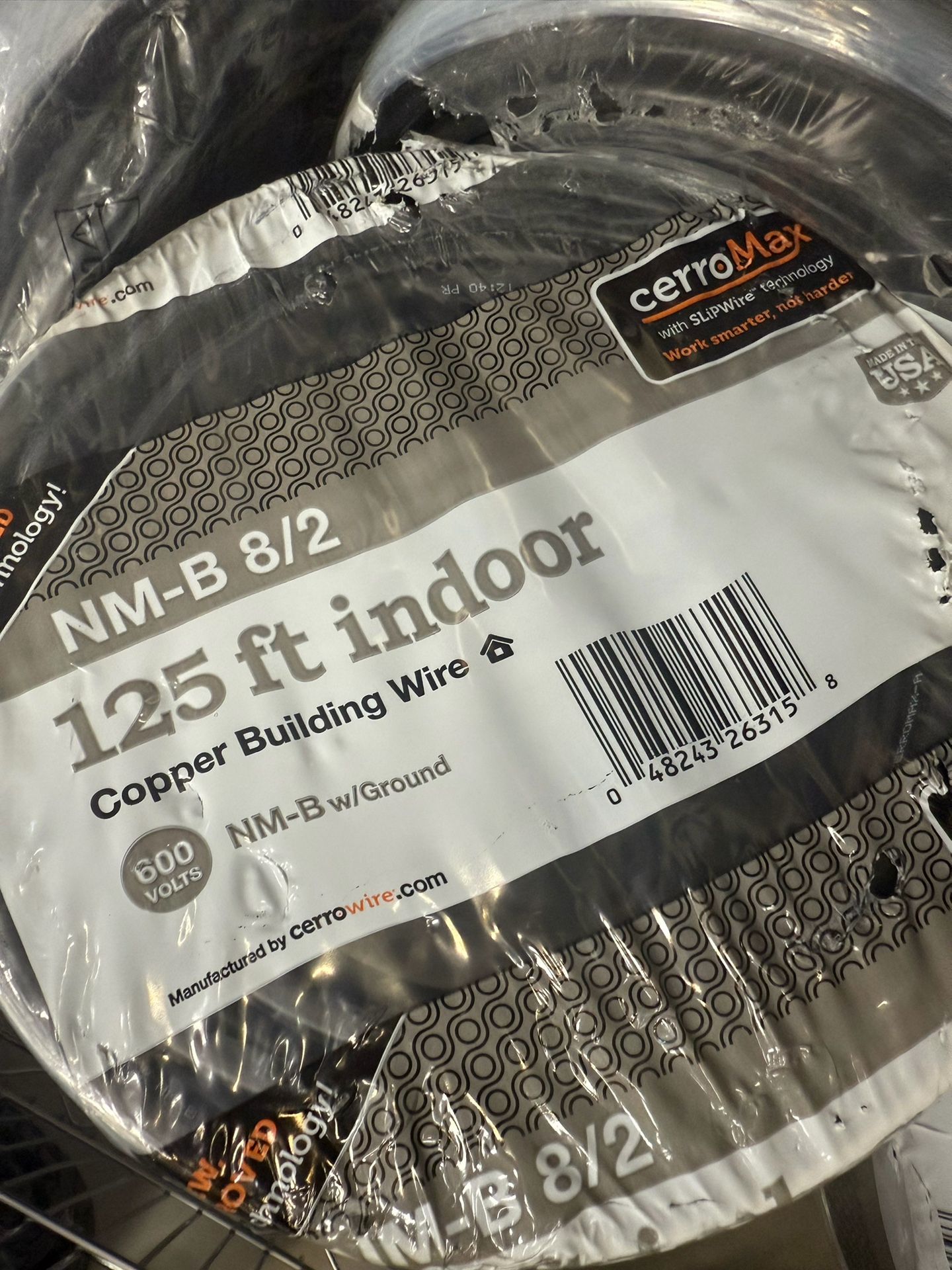 Romex Wire 8/2 125ft Copper Wire New Roll ( Price Is Firm )