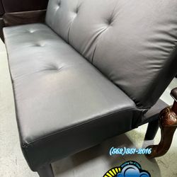 Black Futon Sofa Bed Cama 