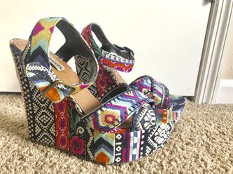 Steven Madden Printed Platform Heels