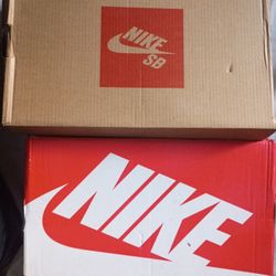 $100 per pair $160 for both NIKE DUNK LOW WHITE/CAMO 10 and SB WHITE/RED 11