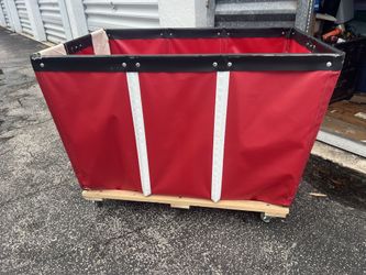 Vinyl Basket Truck - 20 Bushel, Red Not used