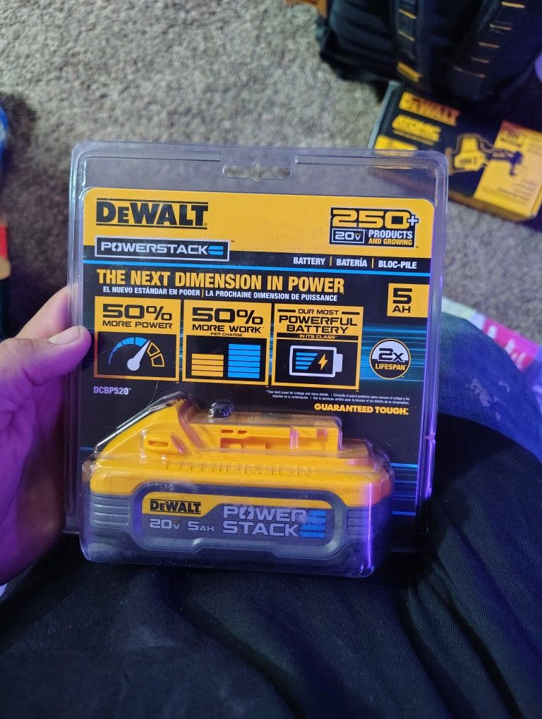 New Stack Power DeWalt 5ah