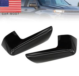 Pair Gloss Black Mirror Cap Cover Replacement For Chevy Silverado 1(contact info removed)-2024