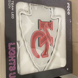 Kansas City Chiefs LED Neon Light Up Team Logo Sign