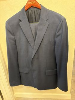 Tommy Hilfiger Men's Blue Wool TH-Flex Stretch Modern-Fit Suit Jacket Size 46R