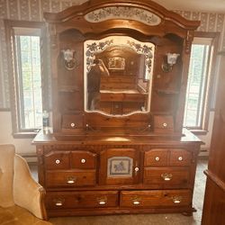 Solid Wood Queen Bedroom Set 5 Pieces
