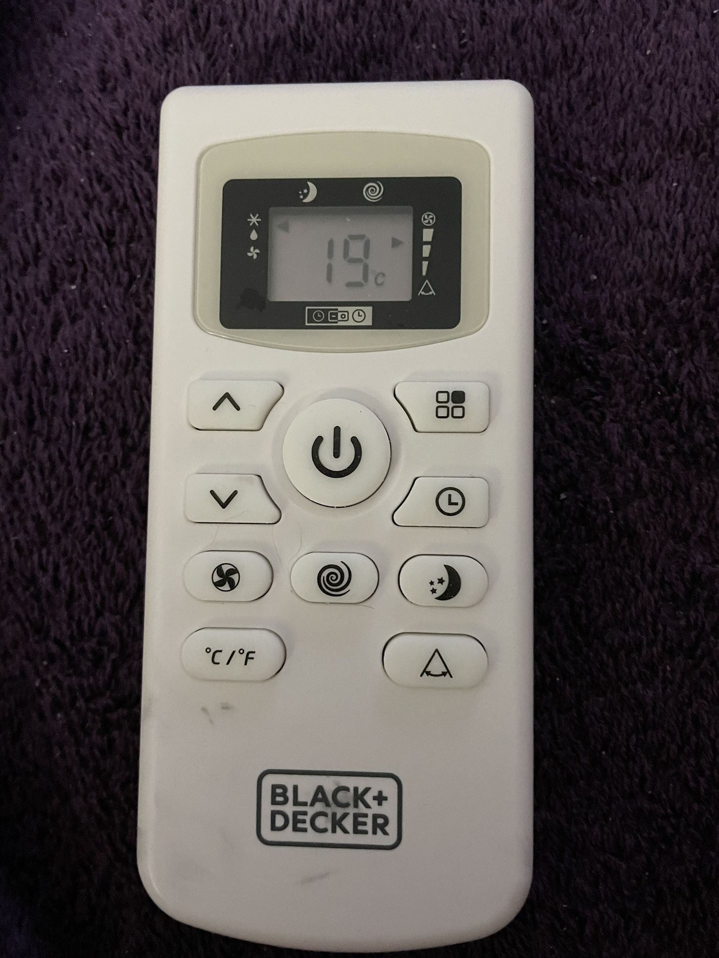 Remote Black & Decker Portable A/C Unit Only