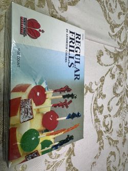 (1000 PICKS) 4" ASSORTED CLUB FRILL PICKS ROYAL/SANDWICHES, PARTY APPETIZERS