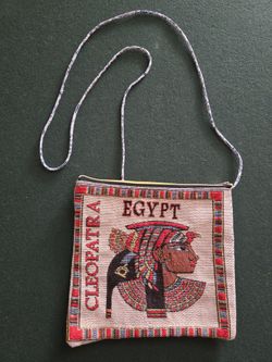 Egyptian Machine Embroidered Crossbody Bag