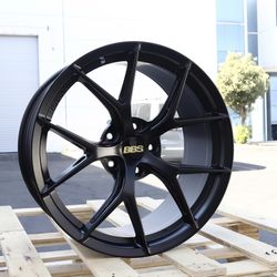New Set 19” Inch BBS FIR Style Wheels 19x8.5/9.5 +35 5x120 Matte Black Rims Set of 4
