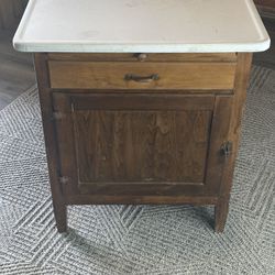 Old Ice Box With Metal Lid