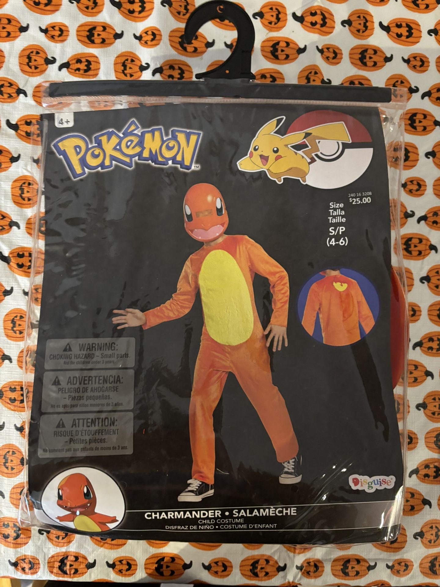 Pokeman Costume Size 4-6