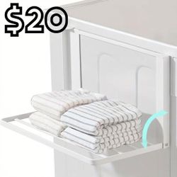 [NEW] Magnetic Washer & Dryer Folding Rack - Laundry Shelf Organizer