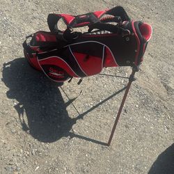 Red Zone Jr Golf Bag With Stand