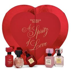 5 Piece Fragrance Discovery Gift Set With Heart-Shaped Box from Victoria