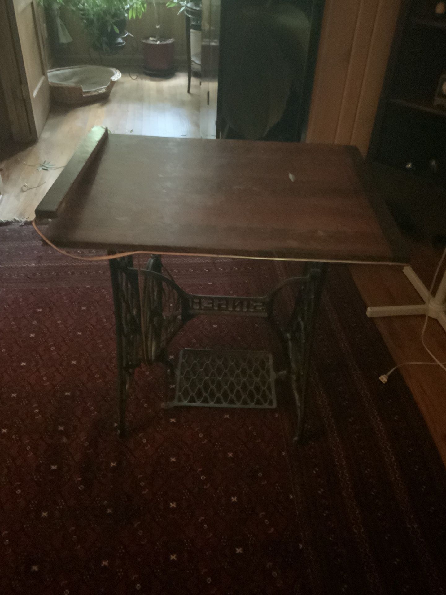 Antique Singer sewing Table