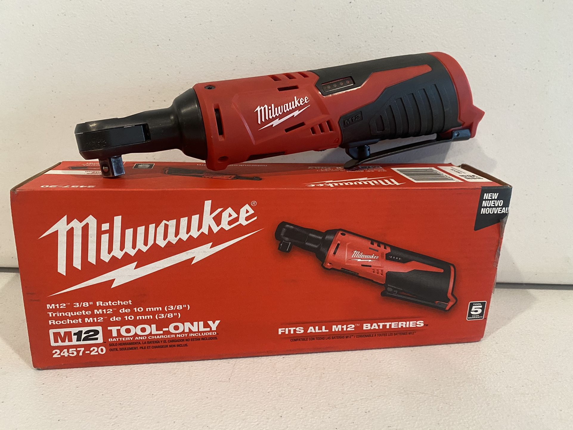 Milwaukee M12 12-Volt Lithium-Ion Cordless 3/8 in. Ratchet (Tool-Only)