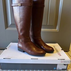 Liz Claiborne Women Tall Riding Boots Rumford Size 8