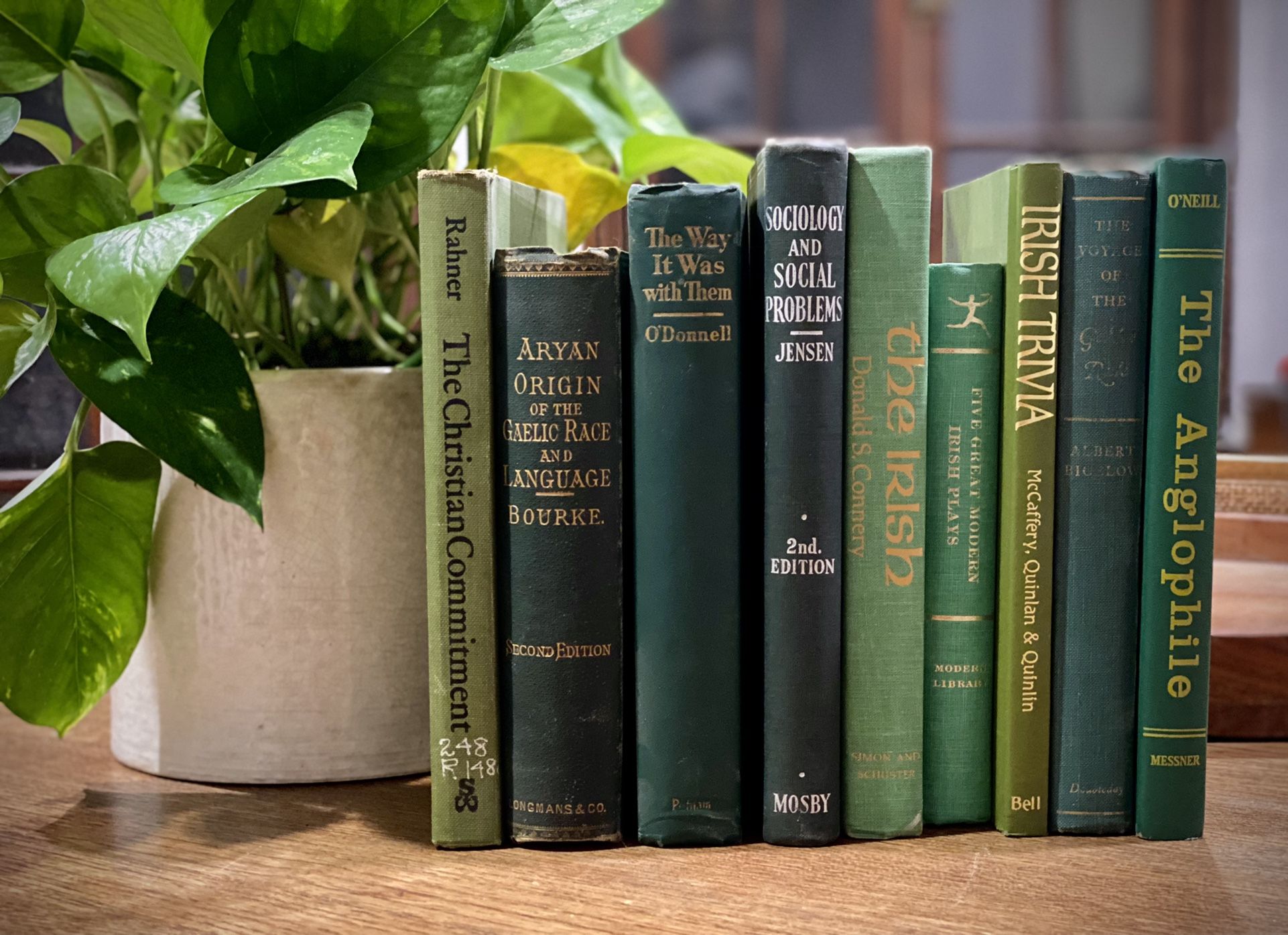 Vintage Green Book Set - Decor