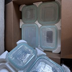 Glass food storage containers 