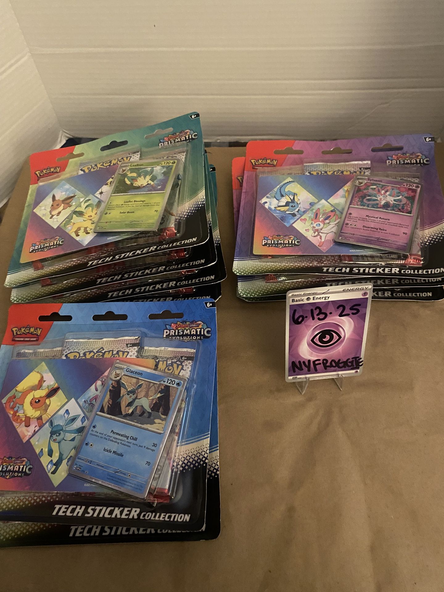 Pokemon TCG S&V Prismatic Evolutions Tech Sticker Collection