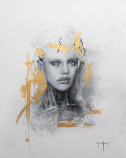 Original Dan Quintana Artwork – Professionally Framed – 14x17 – Contemporary Art
