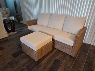 Hampton Bay New Sofa and Settie.